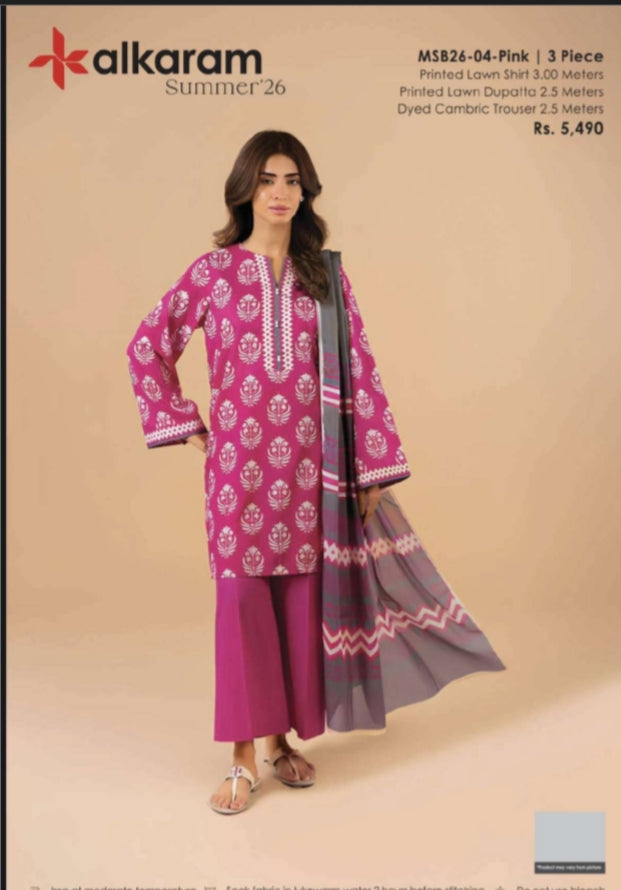 alkaram by taiba noor 3pc lawn