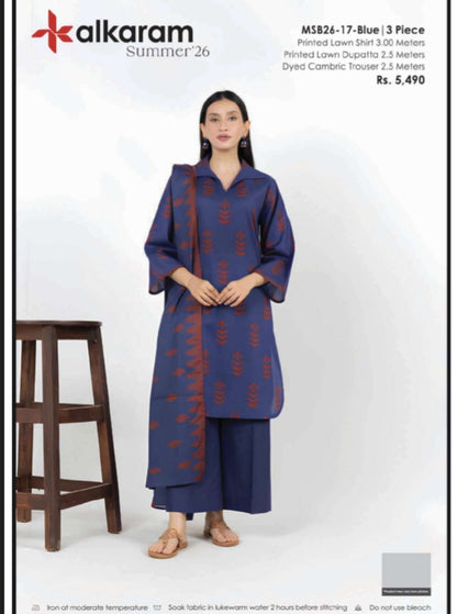 alkaram by taiba noor 3pc lawn