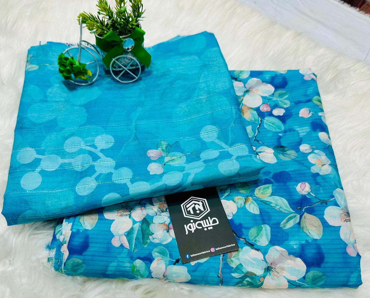 Taiba noor 3pc lawn all over
