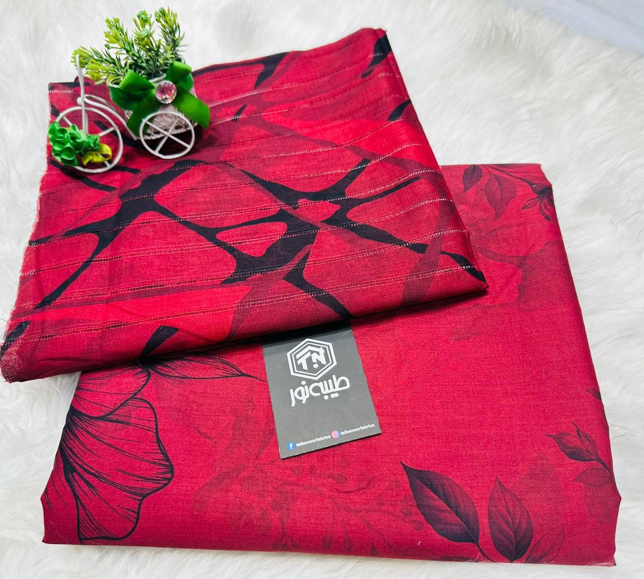 Taiba noor 3pc lawn all over