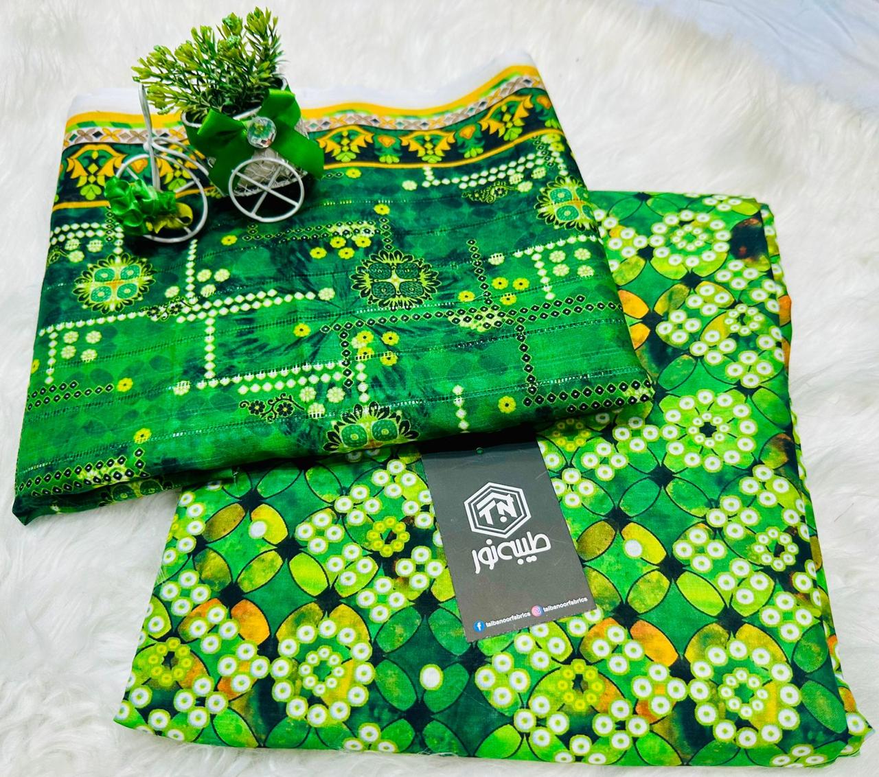 Taiba noor 3pc lawn all over