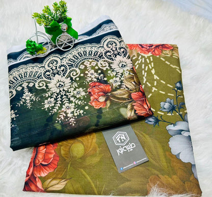 Taiba noor 3pc lawn all over