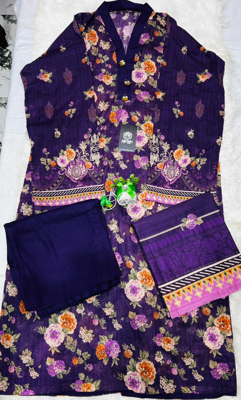 Taiba noor stitche 3pc lawn