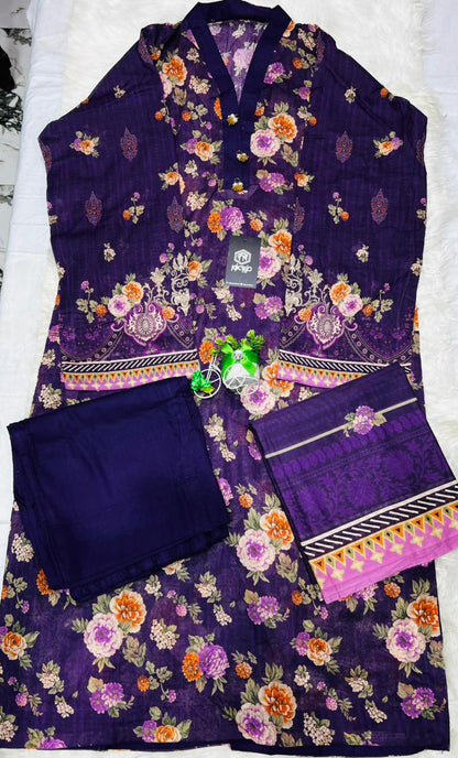 Taiba noor stitche 3pc lawn