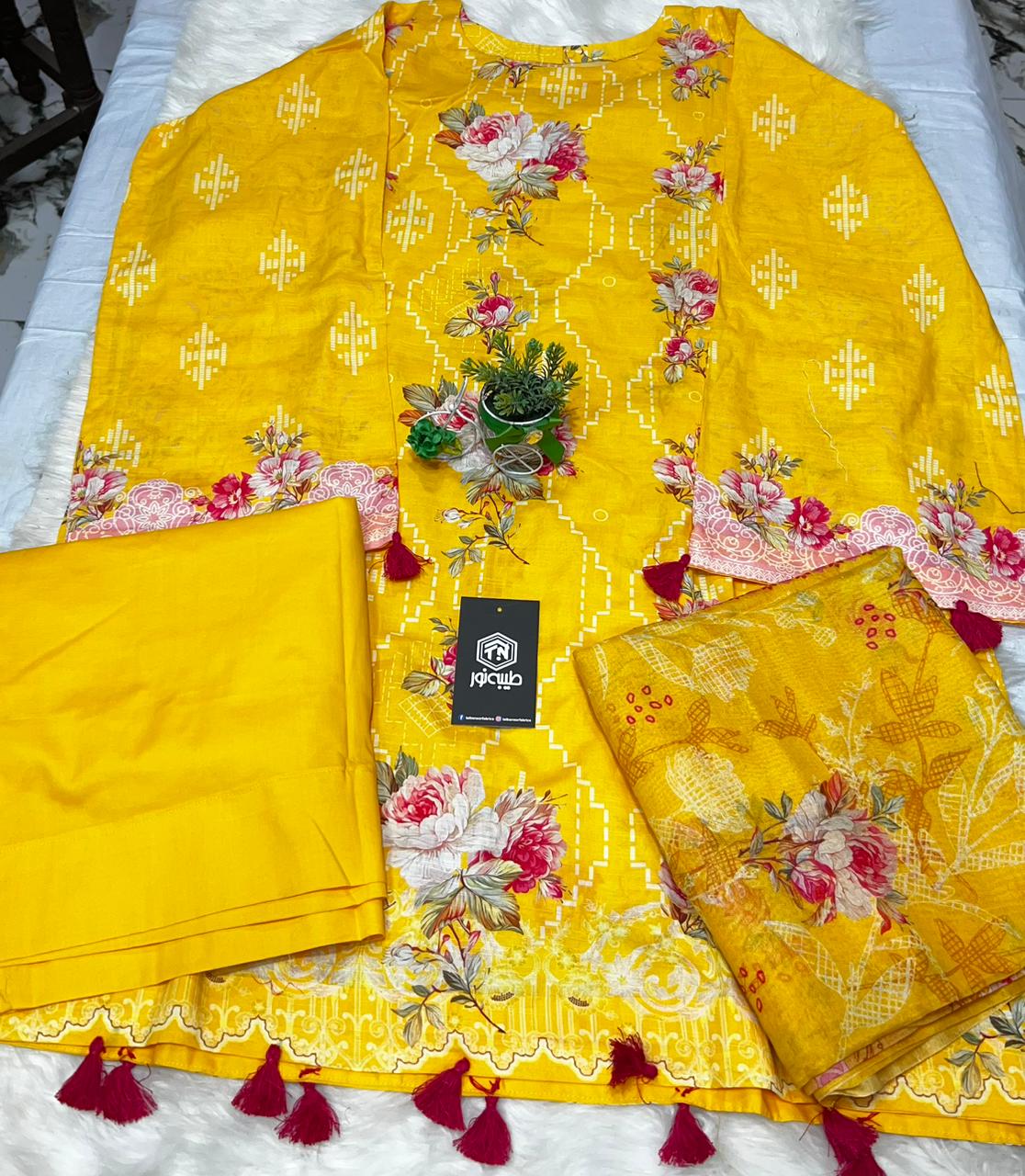Taiba noor stitche 3pc lawn