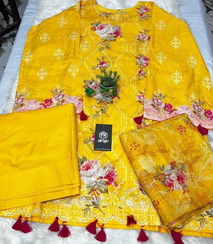 Taiba noor stitche 3pc lawn