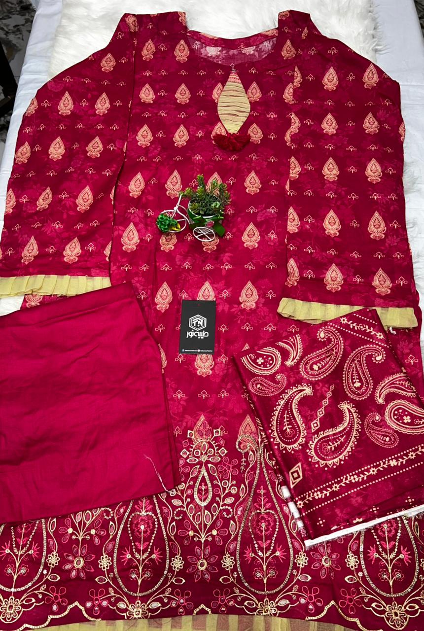 Taiba noor stitche 3pc lawn