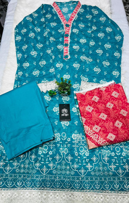 Taiba noor stitche 3pc lawn