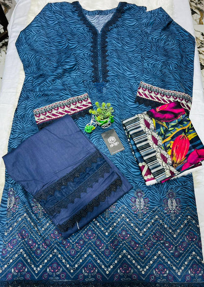 Taiba noor stitche 3pc lawn