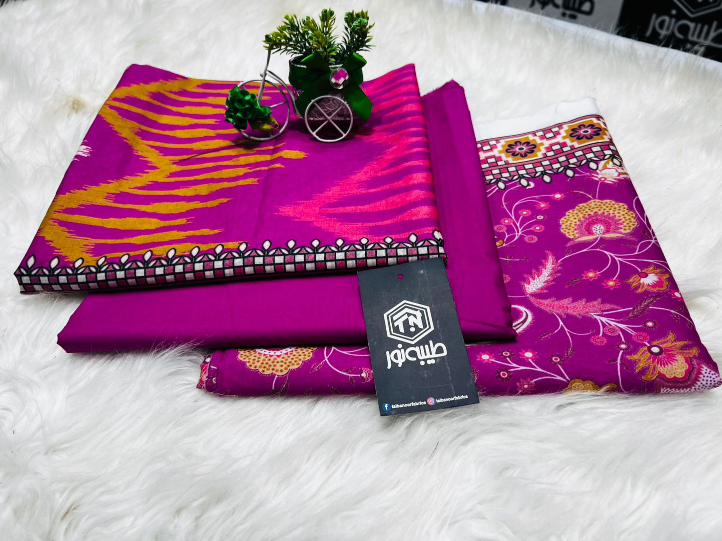 Taiba noor lawn 3pc