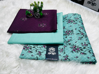 Taiba noor lawn 3pc
