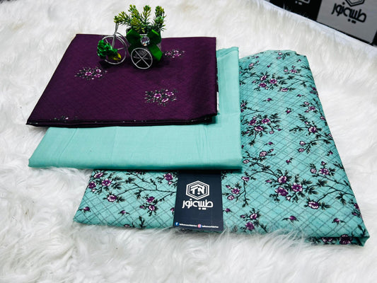 Taiba noor lawn 3pc