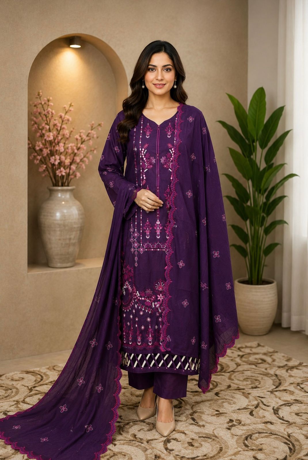 Embroidery Lawn 3pc