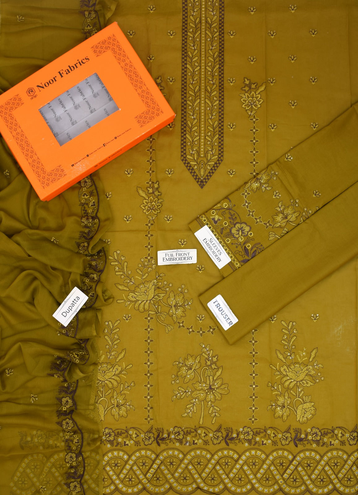 TAIBA NOOR 3PC LAWN EMB SUIT