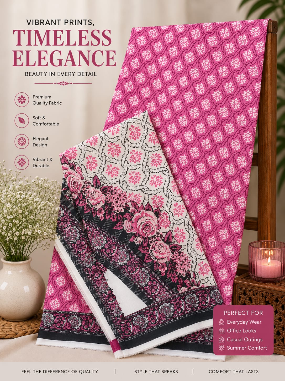 TAIBA NOOR 3PC LAWN ALL OVER