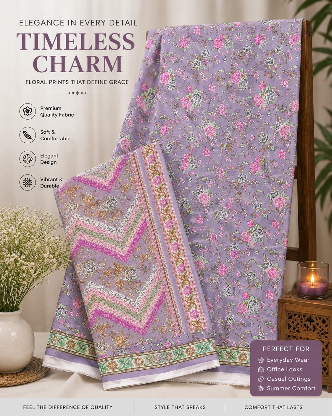 TAIBA NOOR 3PC LAWN ALL OVER