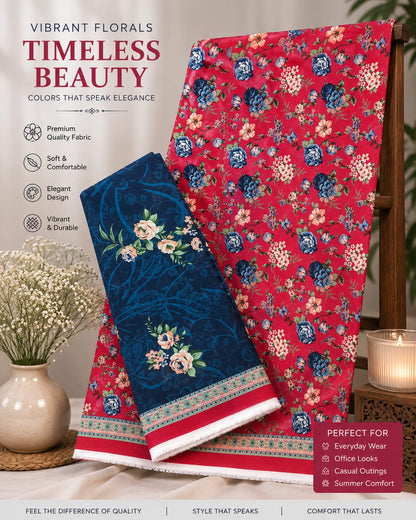 TAIBA NOOR 3PC LAWN ALL OVER