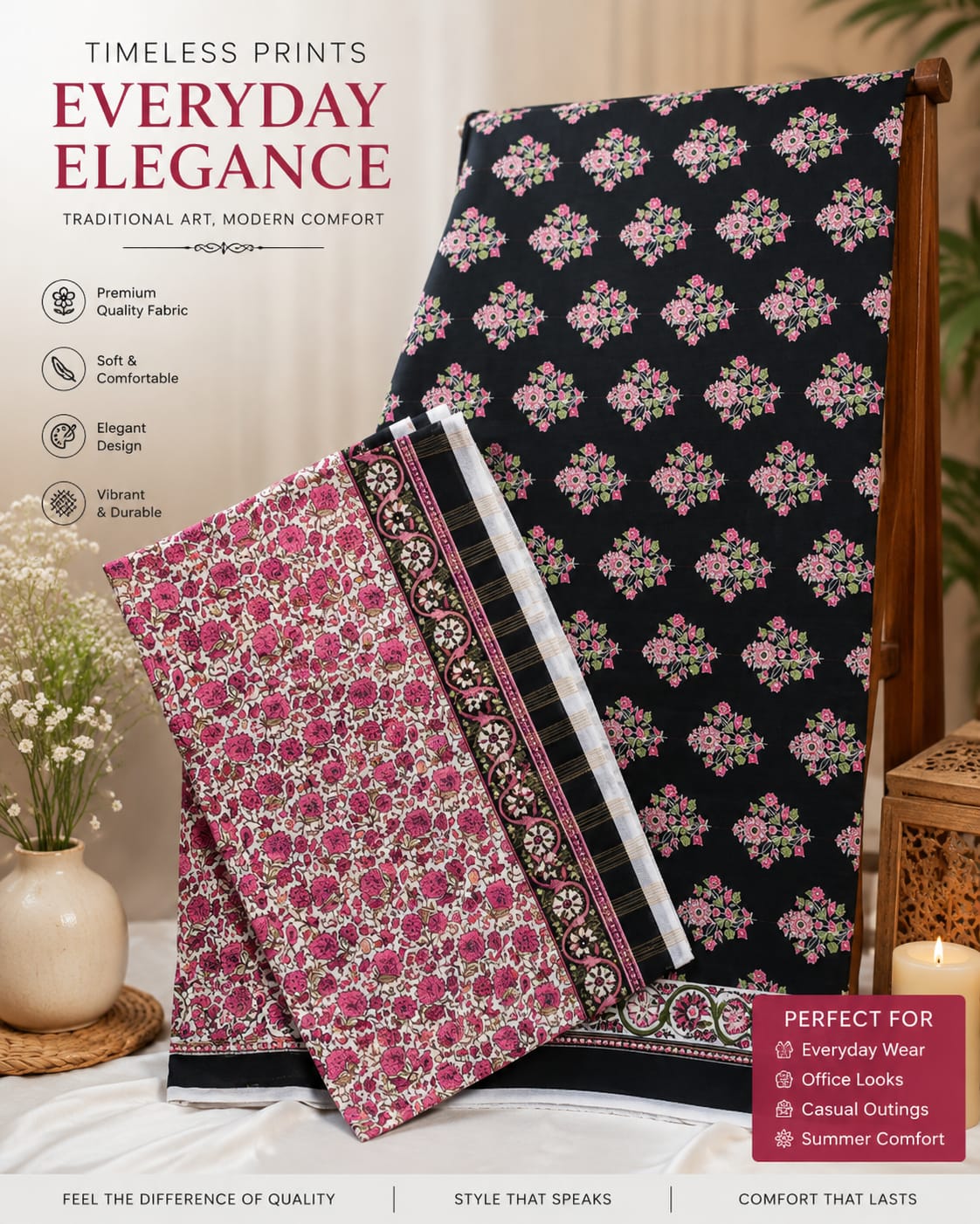 TAIBA NOOR 3PC LAWN ALL OVER