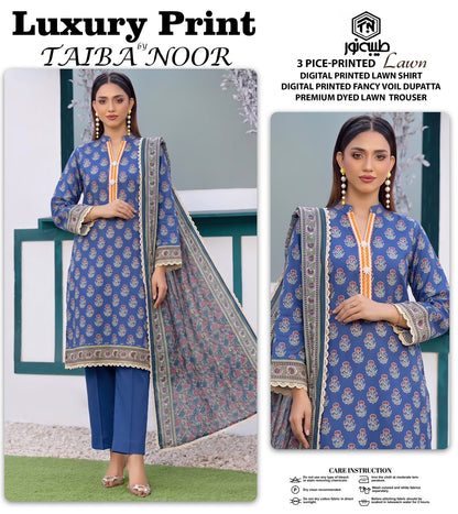 TAIBA NOOR 3PC LAWN PRINTED