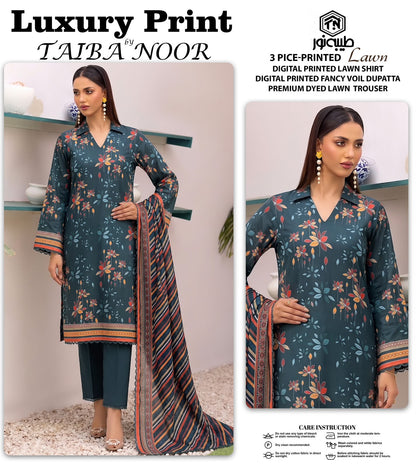 TAIBA NOOR 3PC LAWN PRINTED