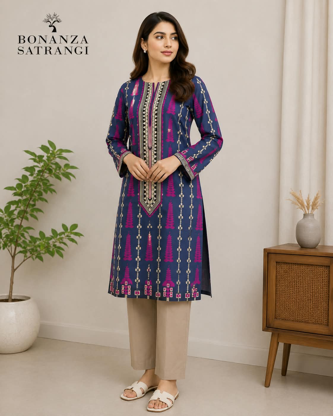 2PC LAWN BY BONANZA & KHADI
