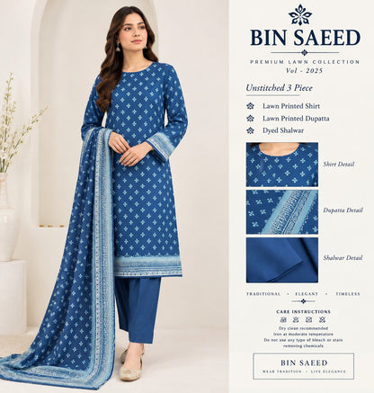 3PC LAWN BY TAIBA NOOR