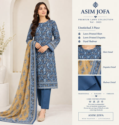 3PC LAWN BY TAIBA NOOR