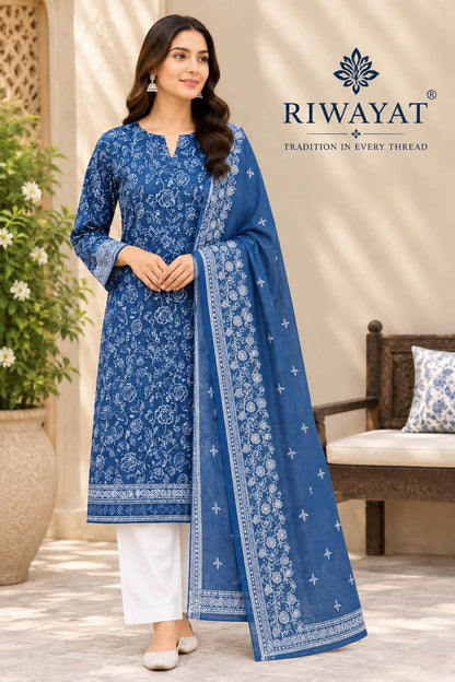 3PC LAWN BY TAIBA NOOR