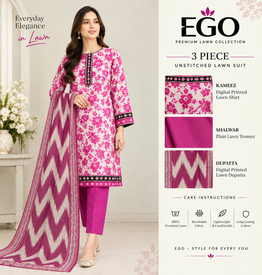 3PC LAWN BY TAIBA NOOR