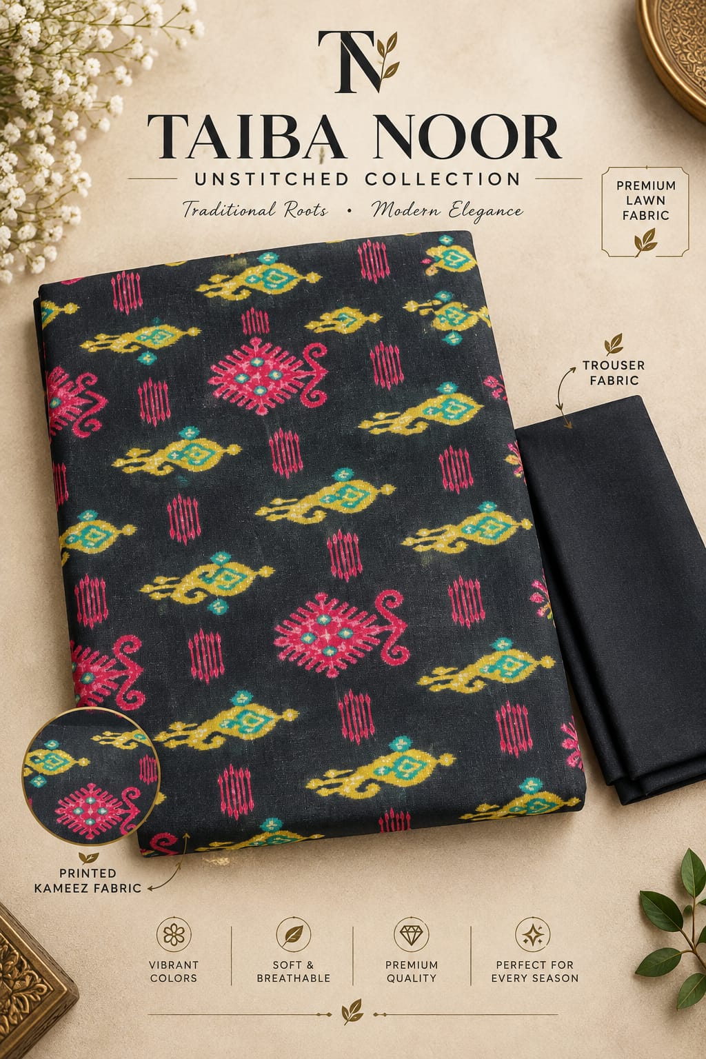 2PC KHADAR BY TAIBA NOOR
