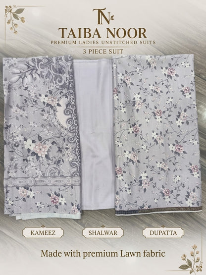 TAIBA NOOR 3PC DHANAK ALL OVER