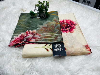 Taiba noor 3pc lawn all over