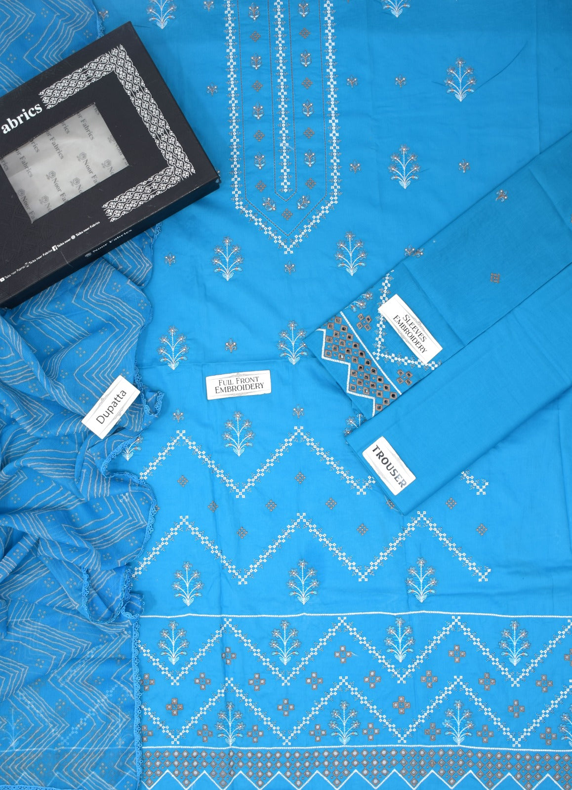 TAIBA NOOR 3PC LAWN EMB SUIT