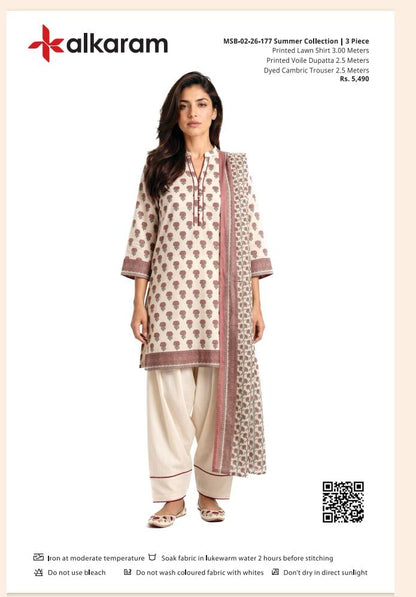 ALKARAM 3PC LAWN
