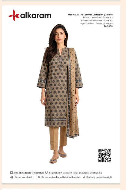 ALKARAM 3PC LAWN