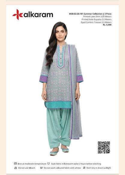 ALKARAM 3PC LAWN