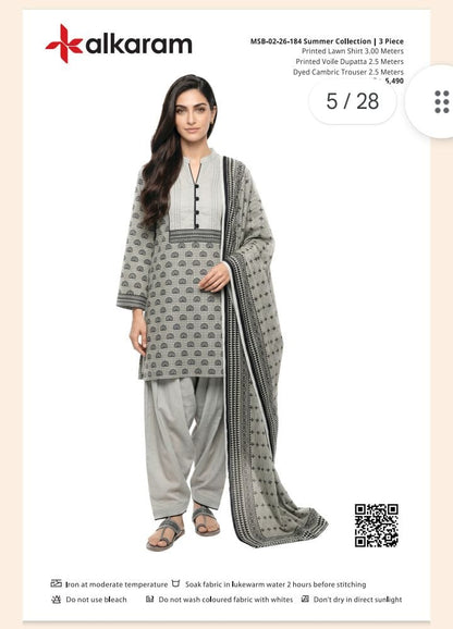ALKARAM 3PC LAWN