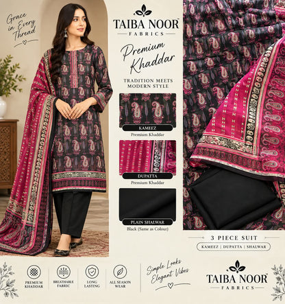 3PC KHADAR BY TAIBA NOOR